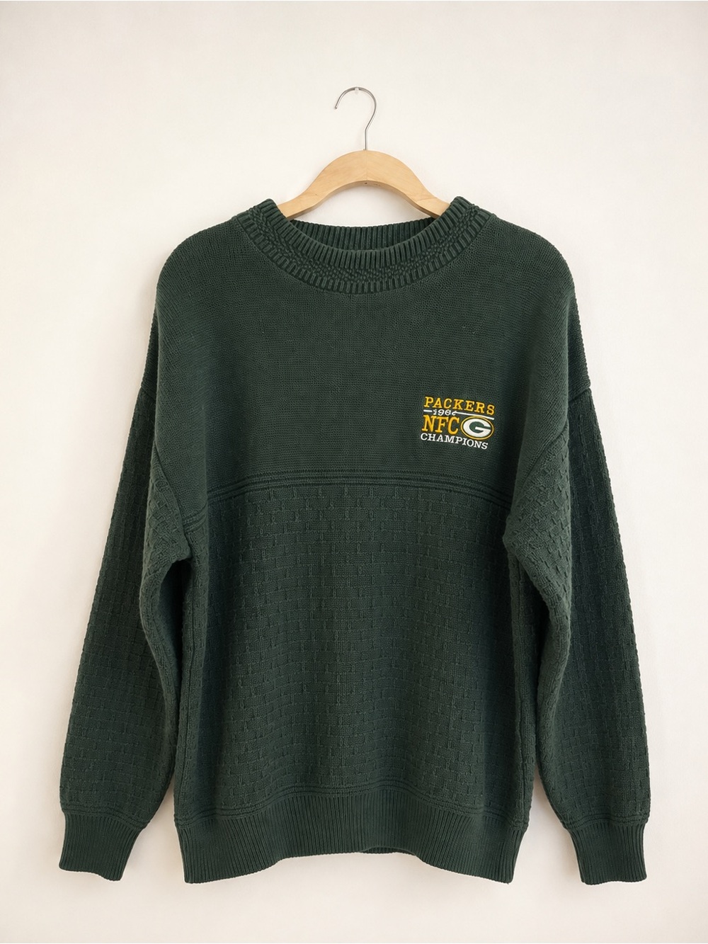 Vintage Green Bay Packers 1996 NFC Champions Crewneck Sweater NFL Football M